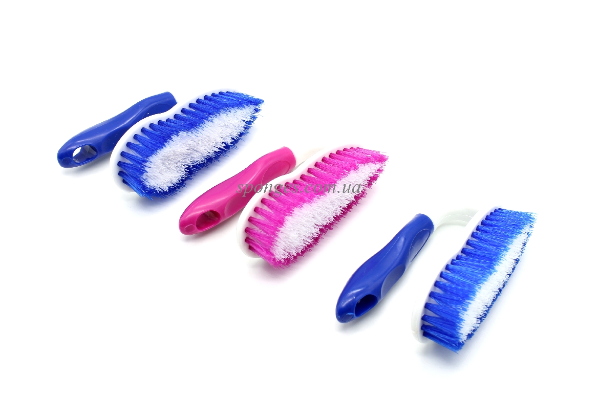 Щітка праска - біла з кольоровою ручкою